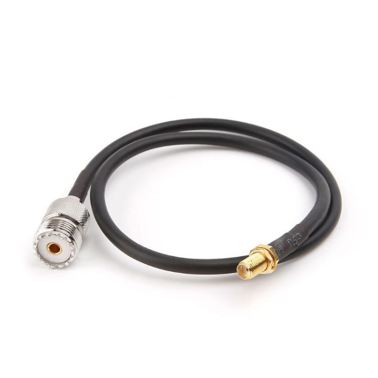 SMA Female to UHF SO239 PL259 Female RG58 Pork Tail Cable, Length: 50cm SMA Female to UHF SO239 PL259 Female RG58 Pork Tail Cable, Length: 50cm